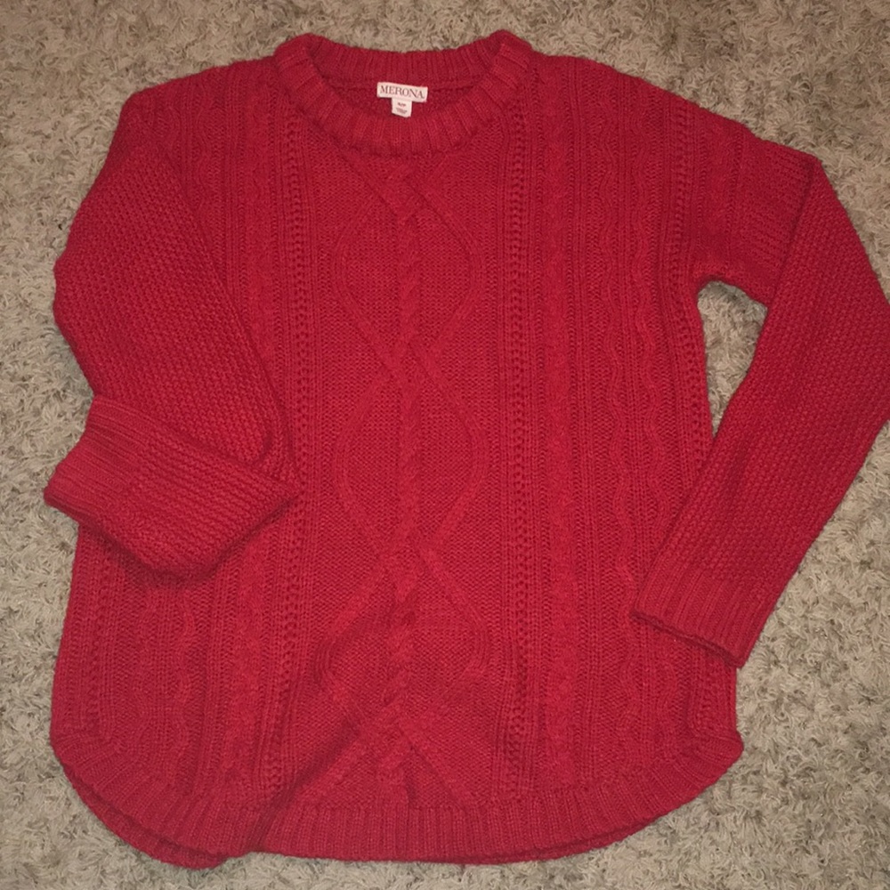 Red sweater